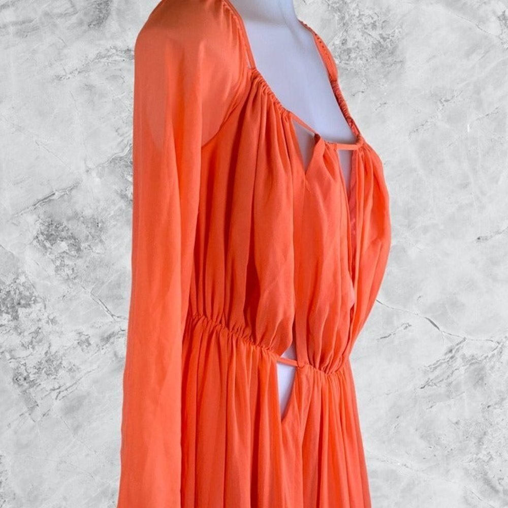 Michael Costello x REVOLVE Vallarta Gown - Orange - Picture 5 of 12